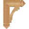 Ekena Millwork Merced Arts & Crafts Rough Sawn Bracket, Western Red Cedar, 4"W x 14"D x 18"H BKT04X14X18MRC03RWR - alternate 2